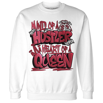 High 85 Metallic Burgundy 1s Sweatshirt Match Hustler Heart Queen - NastyJamz