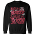 High 85 Metallic Burgundy 1s Sweatshirt Match Hustler Heart Queen - NastyJamz