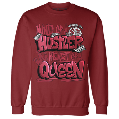 High 85 Metallic Burgundy 1s Sweatshirt Match Hustler Heart Queen - NastyJamz