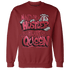 High 85 Metallic Burgundy 1s Sweatshirt Match Hustler Heart Queen - NastyJamz