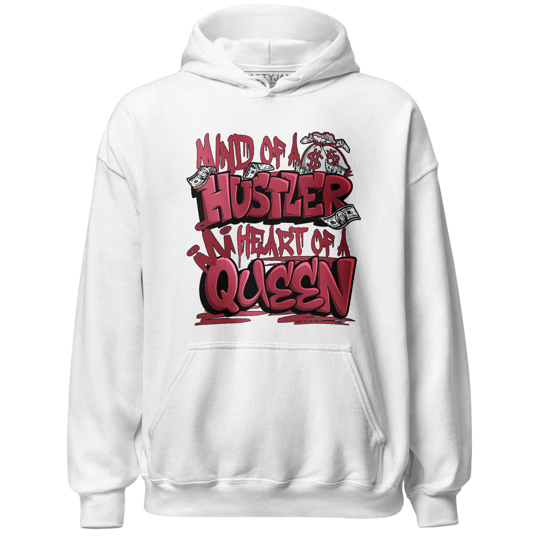 High 85 Metallic Burgundy 1s Hoodie Match Hustler Heart Queen - NastyJamz