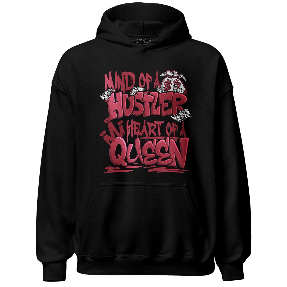 High 85 Metallic Burgundy 1s Hoodie Match Hustler Heart Queen - NastyJamz