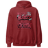 High 85 Metallic Burgundy 1s Hoodie Match Hustler Heart Queen - NastyJamz