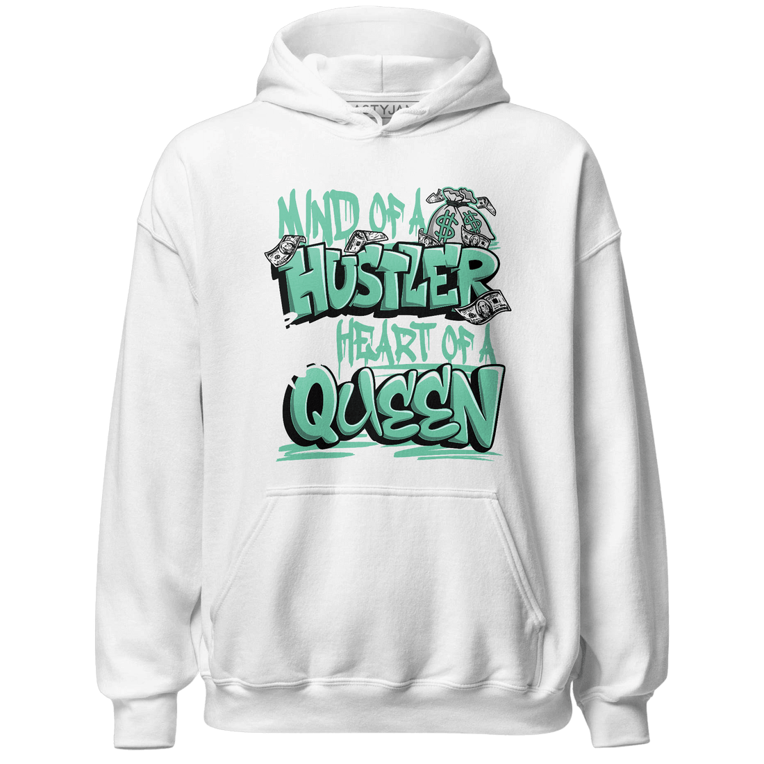 High OG Green Glow 1s Hoodie Match Hustler Heart Queen - NastyJamz