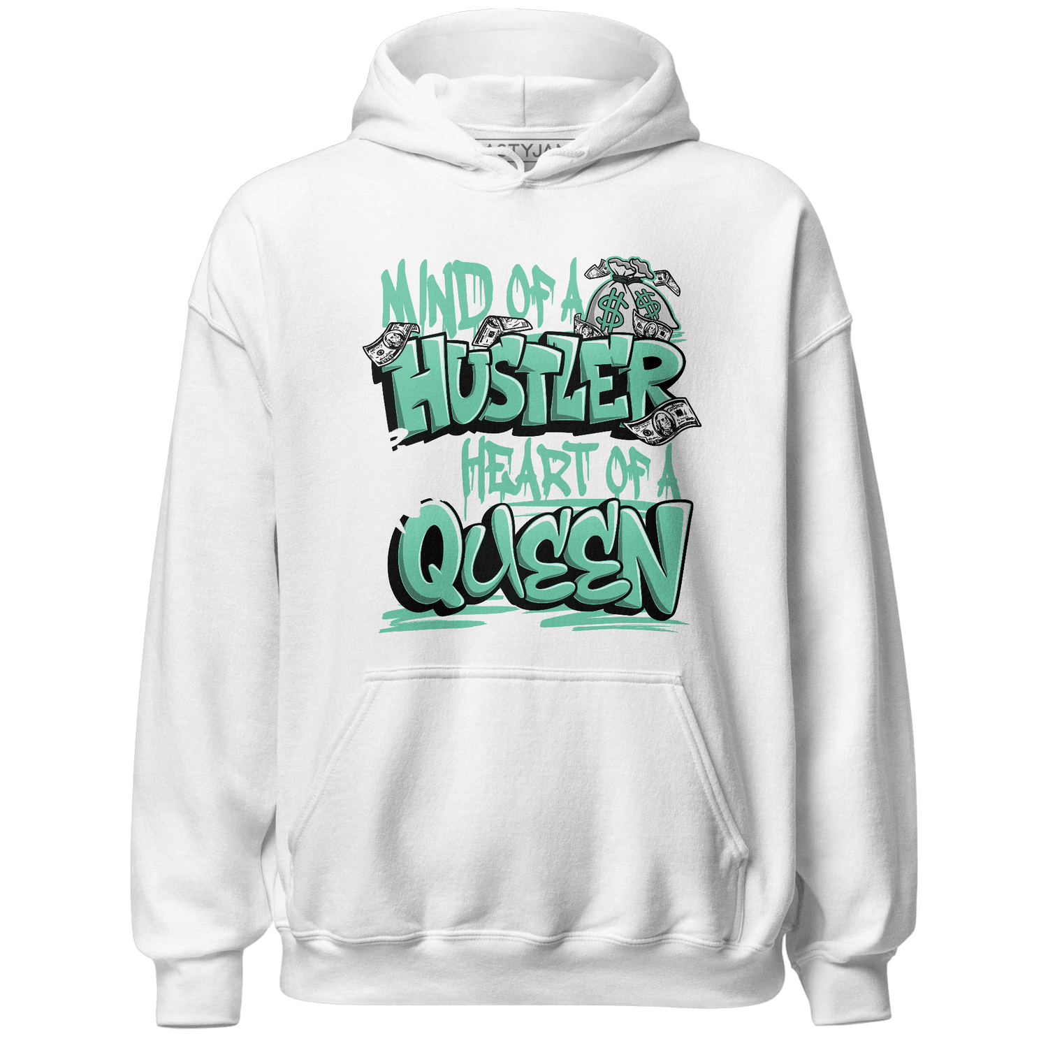 High OG Green Glow 1s Hoodie Match Hustler Heart Queen - NastyJamz