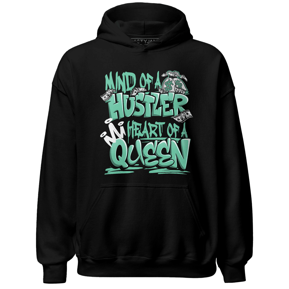 High OG Green Glow 1s Hoodie Match Hustler Heart Queen - NastyJamz
