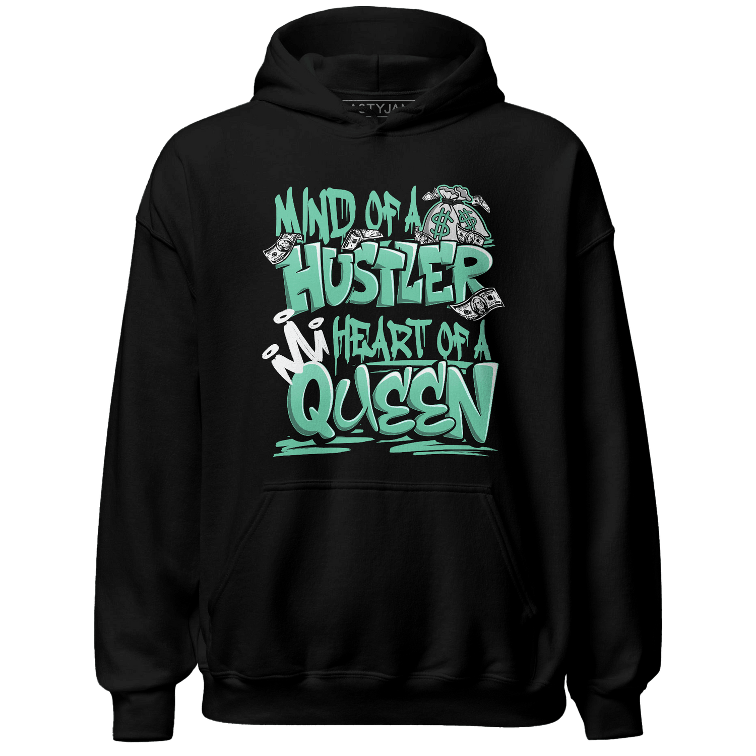High OG Green Glow 1s Hoodie Match Hustler Heart Queen - NastyJamz