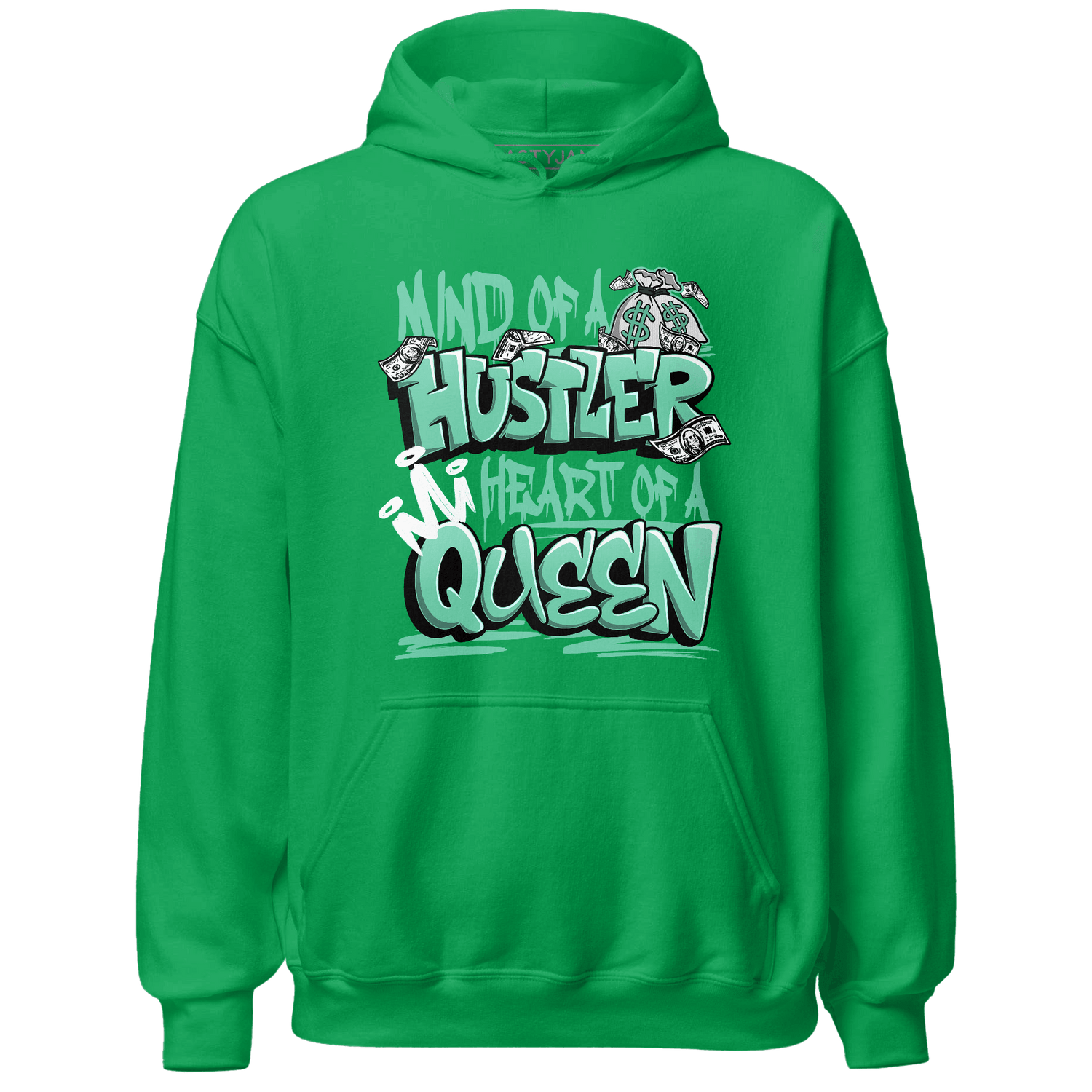 High OG Green Glow 1s Hoodie Match Hustler Heart Queen - NastyJamz