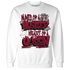 High White Team Red 1s Sweatshirt Match Hustler Heart Queen - NastyJamz