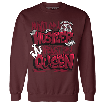 High White Team Red 1s Sweatshirt Match Hustler Heart Queen - NastyJamz
