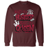 High White Team Red 1s Sweatshirt Match Hustler Heart Queen - NastyJamz