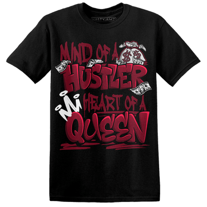 High White Team Red 1s T Shirt Match Hustler Heart Queen - NastyJamz