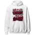 High White Team Red 1s Hoodie Match Hustler Heart Queen - NastyJamz