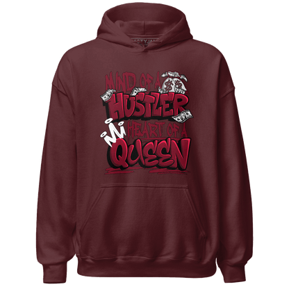 High White Team Red 1s Hoodie Match Hustler Heart Queen - NastyJamz