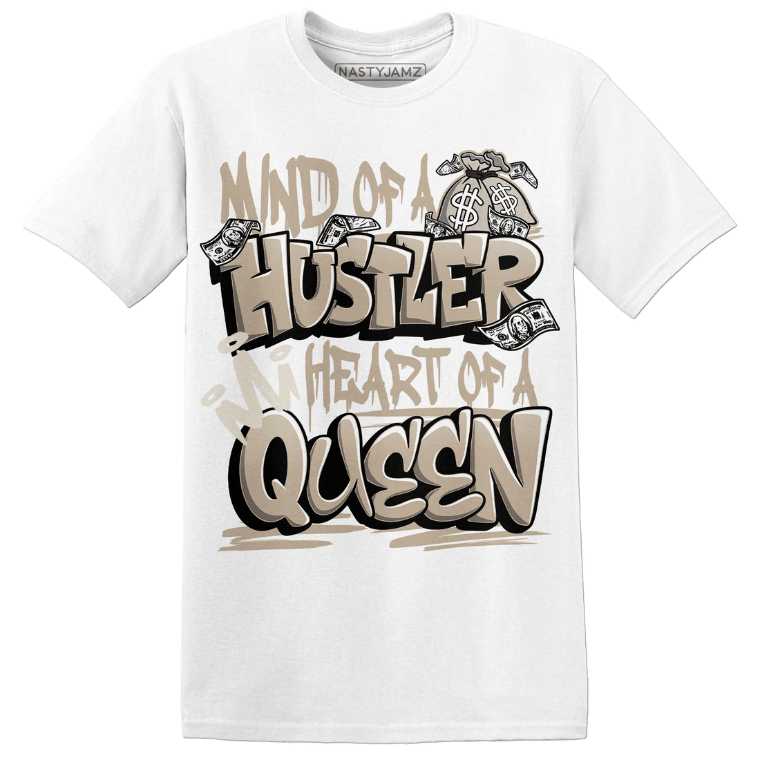 Latte 1s T Shirt Match Hustler Heart Queen - NastyJamz