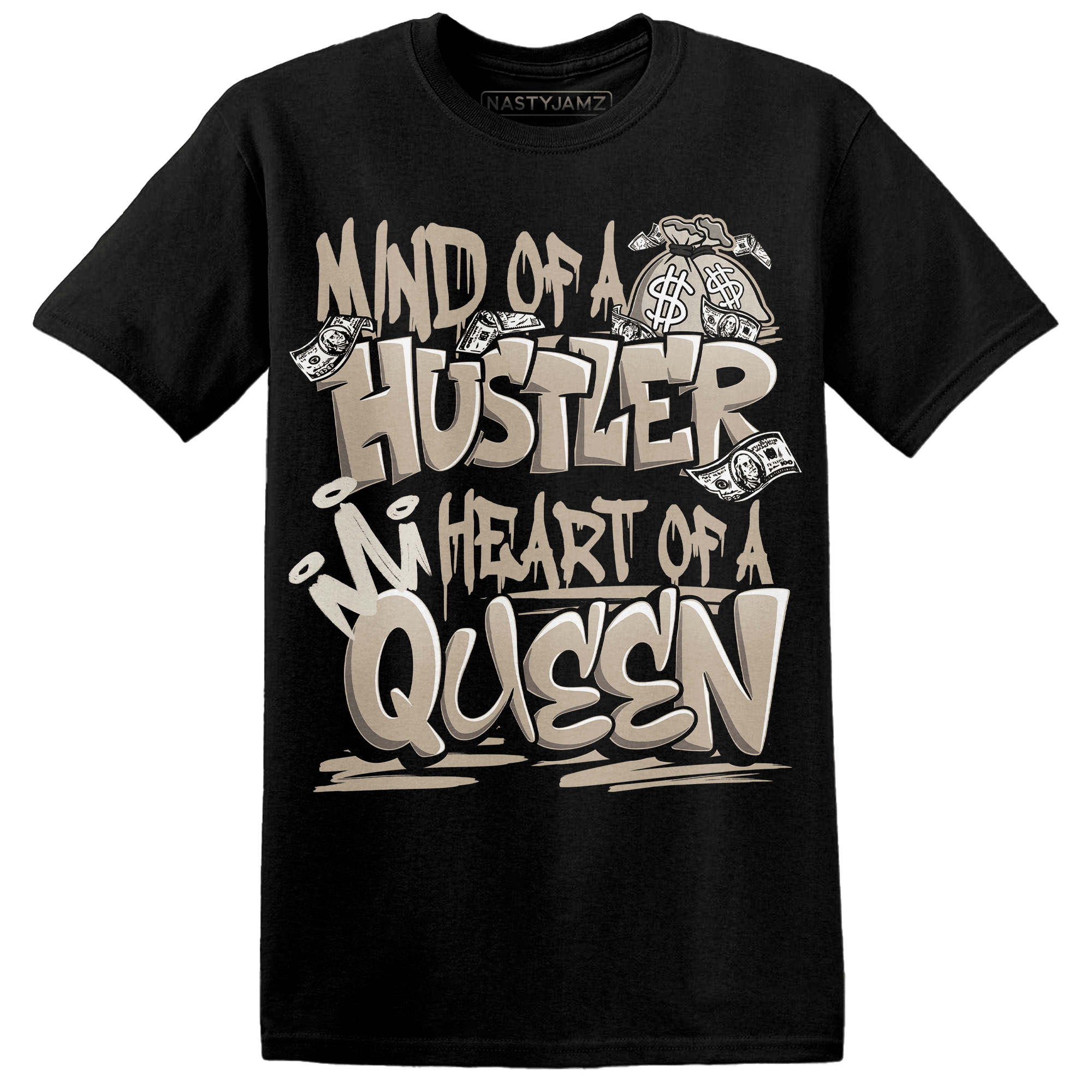 Latte 1s T Shirt Match Hustler Heart Queen - NastyJamz