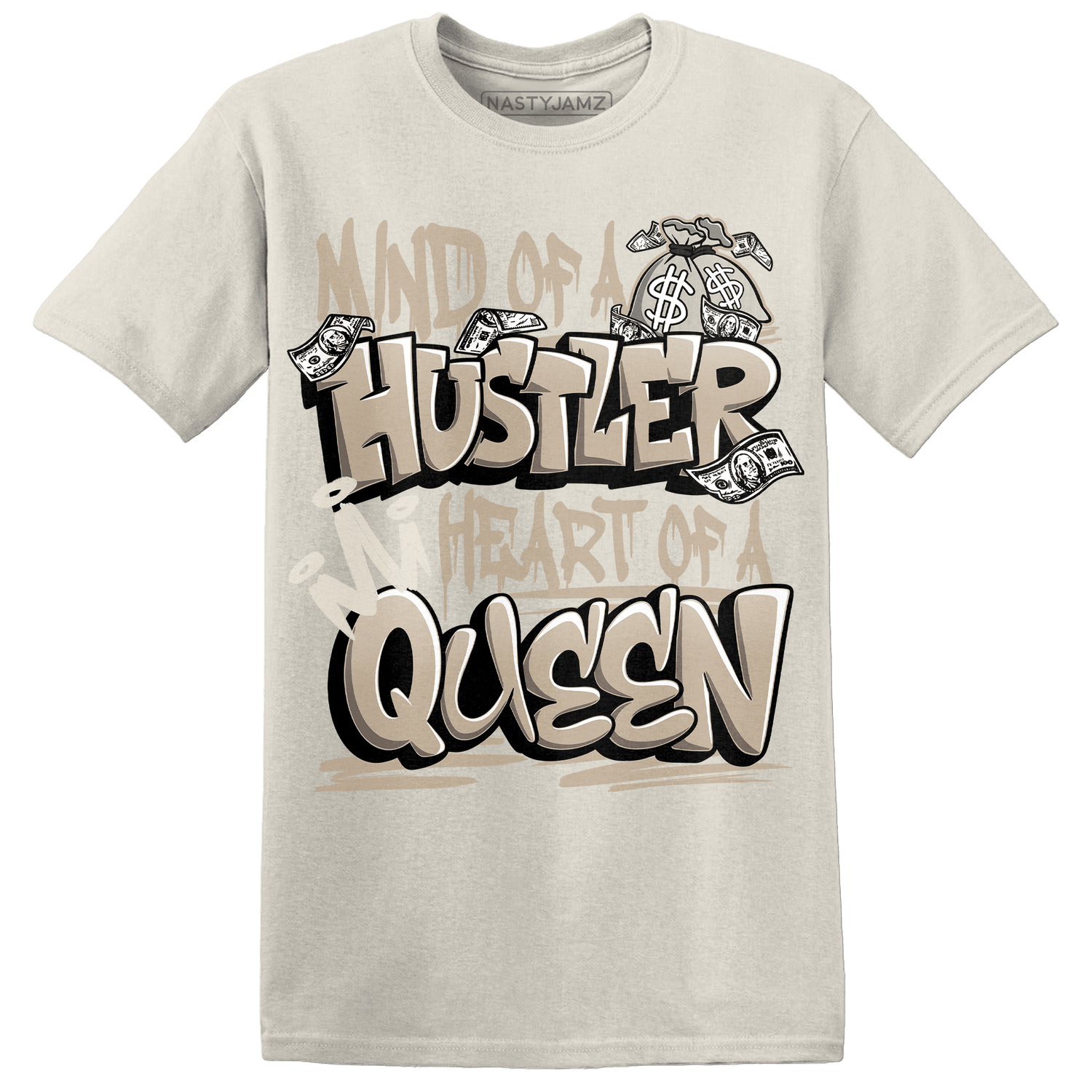 Latte 1s T Shirt Match Hustler Heart Queen - NastyJamz