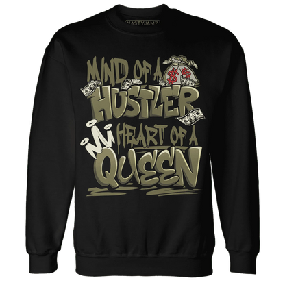 NastyJamz-Medium-Olive-1s-Sweatshirt-Match-Hustler-Heart-Queen