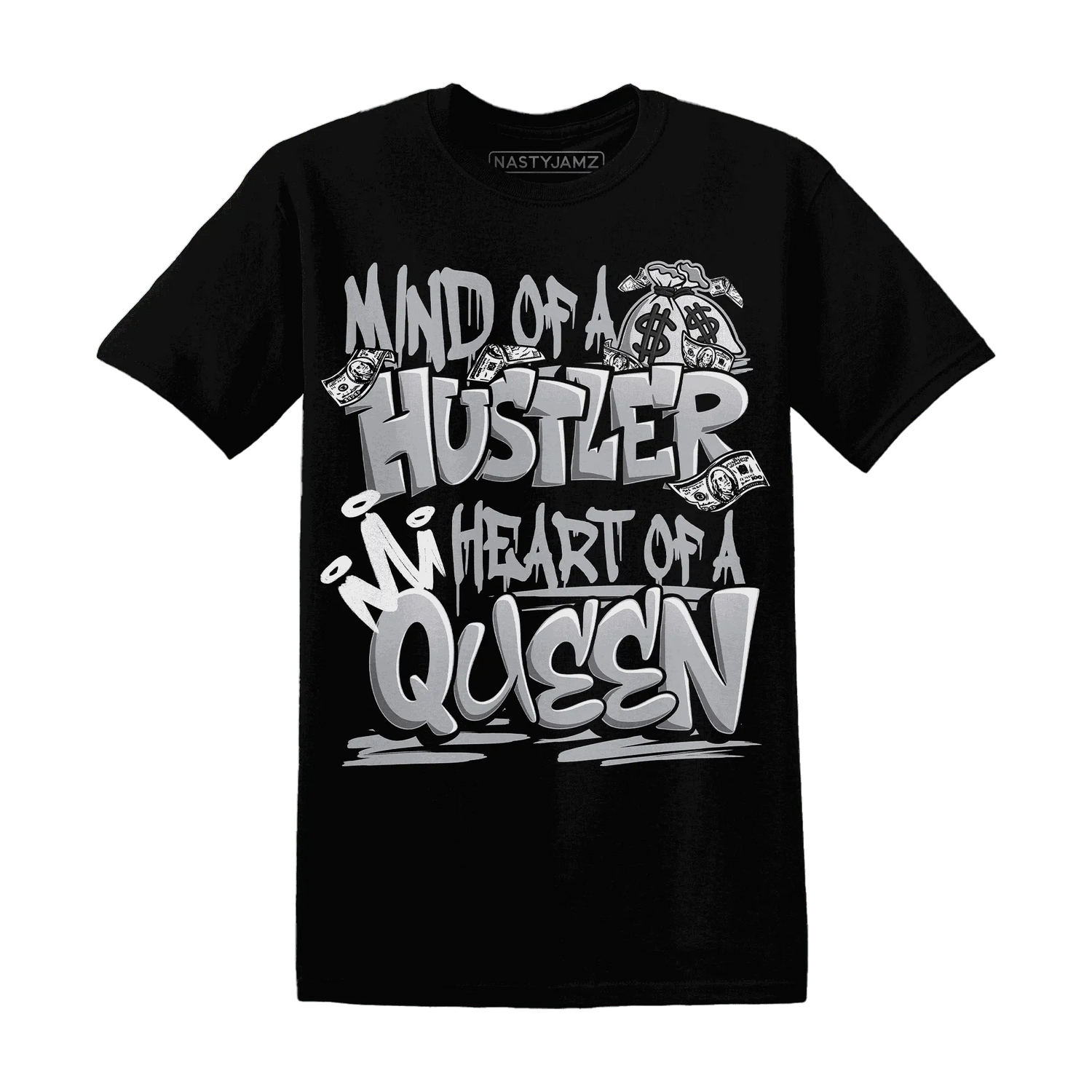 Wolf-Grey-1s-T-Shirt-Match-Hustler-Heart-Queen