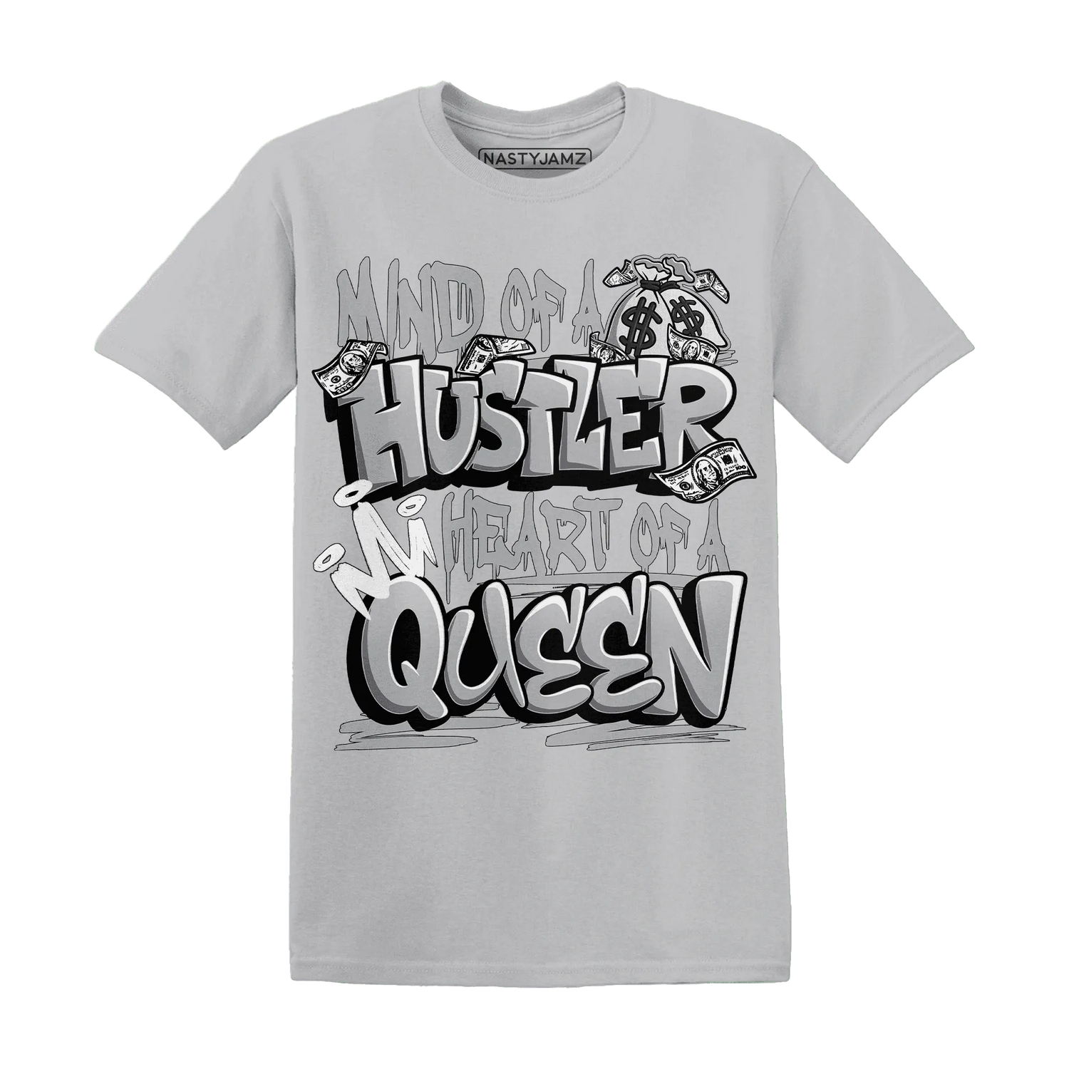 Wolf-Grey-1s-T-Shirt-Match-Hustler-Heart-Queen