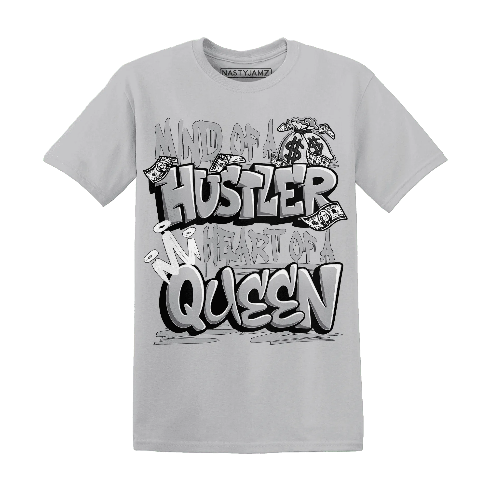 Wolf-Grey-1s-T-Shirt-Match-Hustler-Heart-Queen