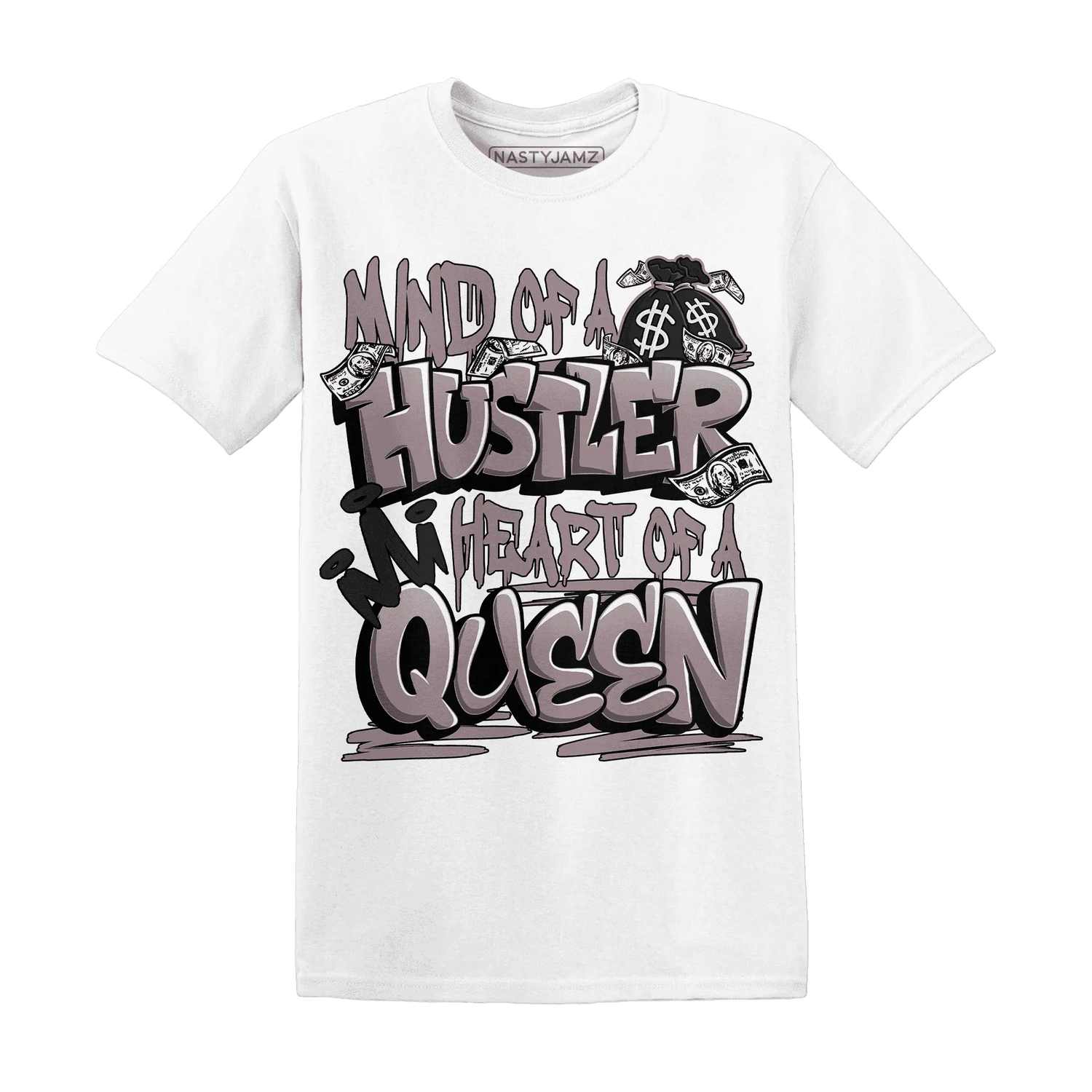 NastyJamz-Black-Violet-Ore-3s-T-Shirt-Match-Hustler-Heart-Queen