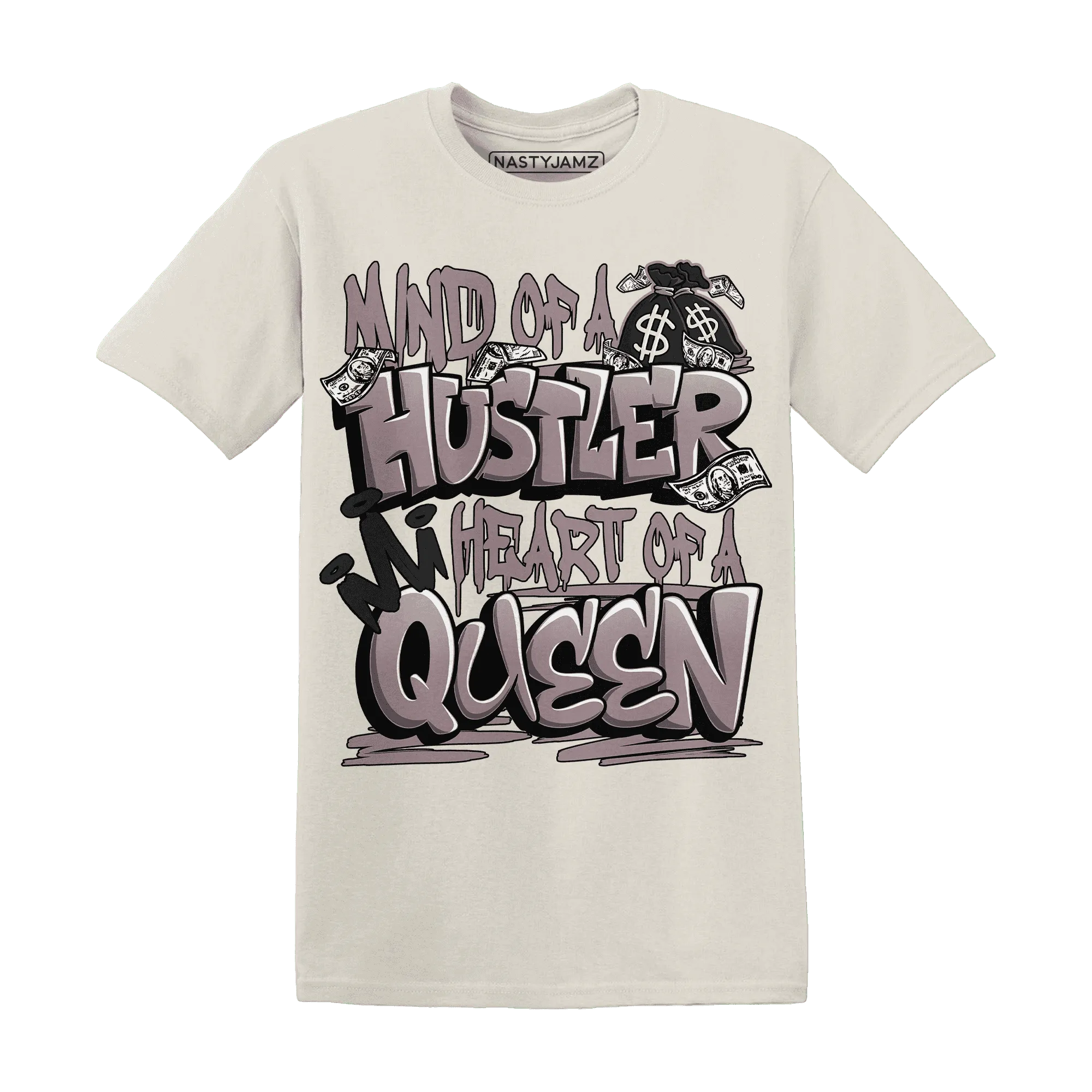 NastyJamz-Black-Violet-Ore-3s-T-Shirt-Match-Hustler-Heart-Queen