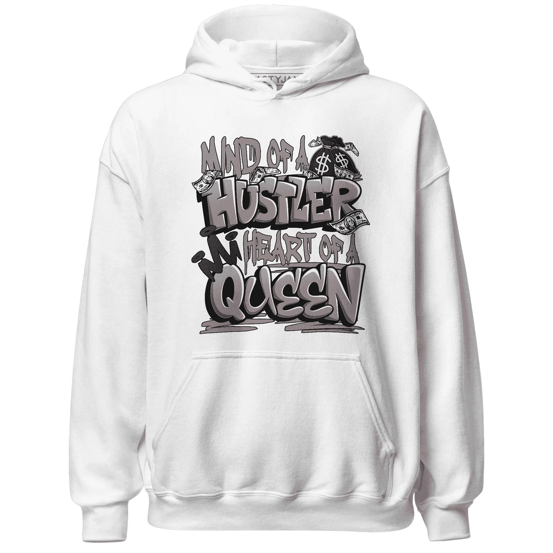 NastyJamz-Black-Violet-Ore-3s-Hoodie-Match-Hustler-Heart-Queen