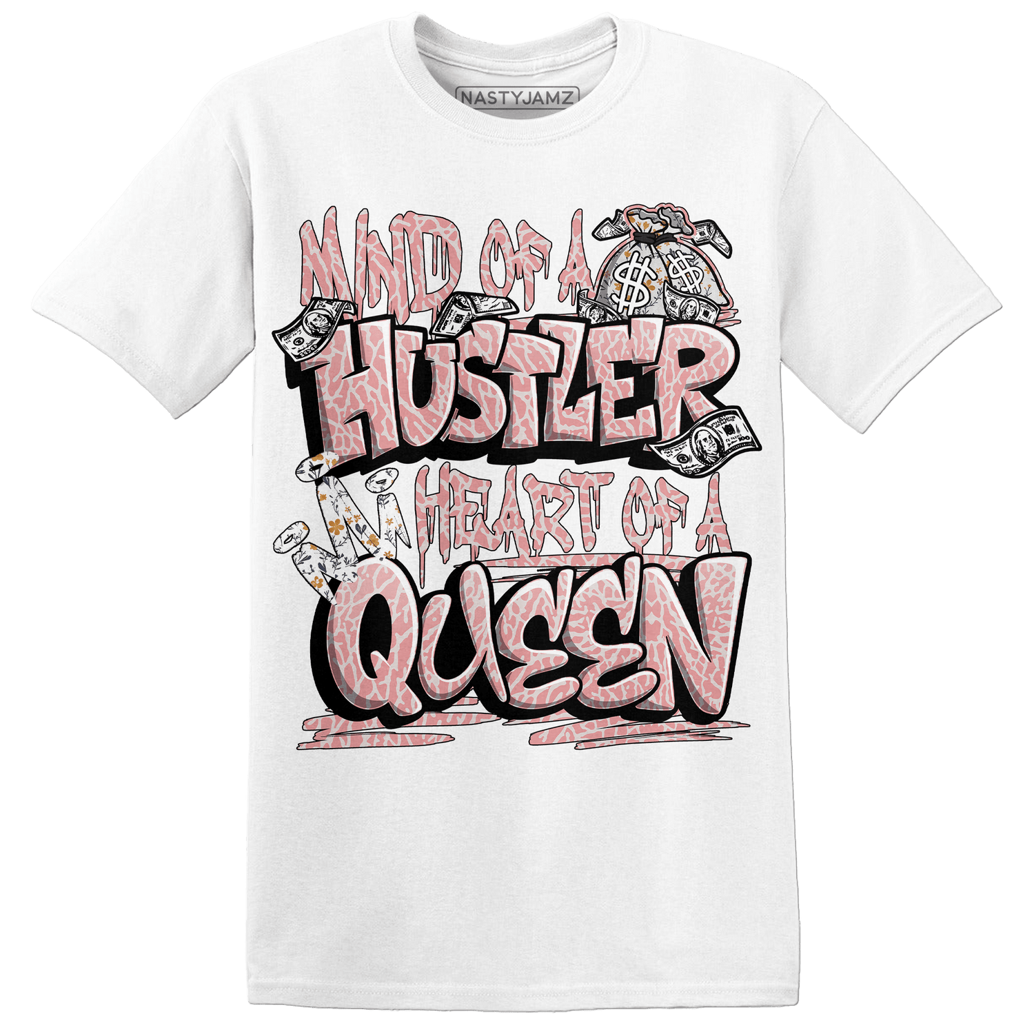 Red Stardust 3s T Shirt Match Hustler Heart Queen - NastyJamz