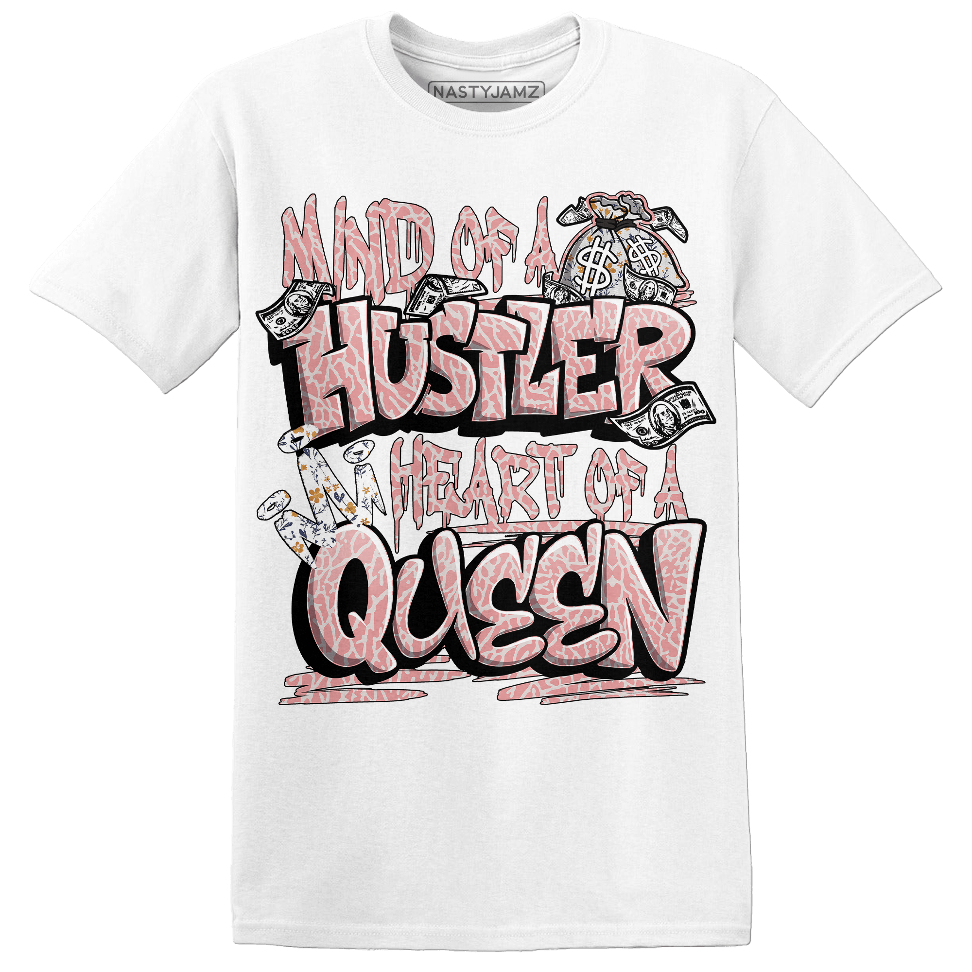 Red Stardust 3s T Shirt Match Hustler Heart Queen - NastyJamz