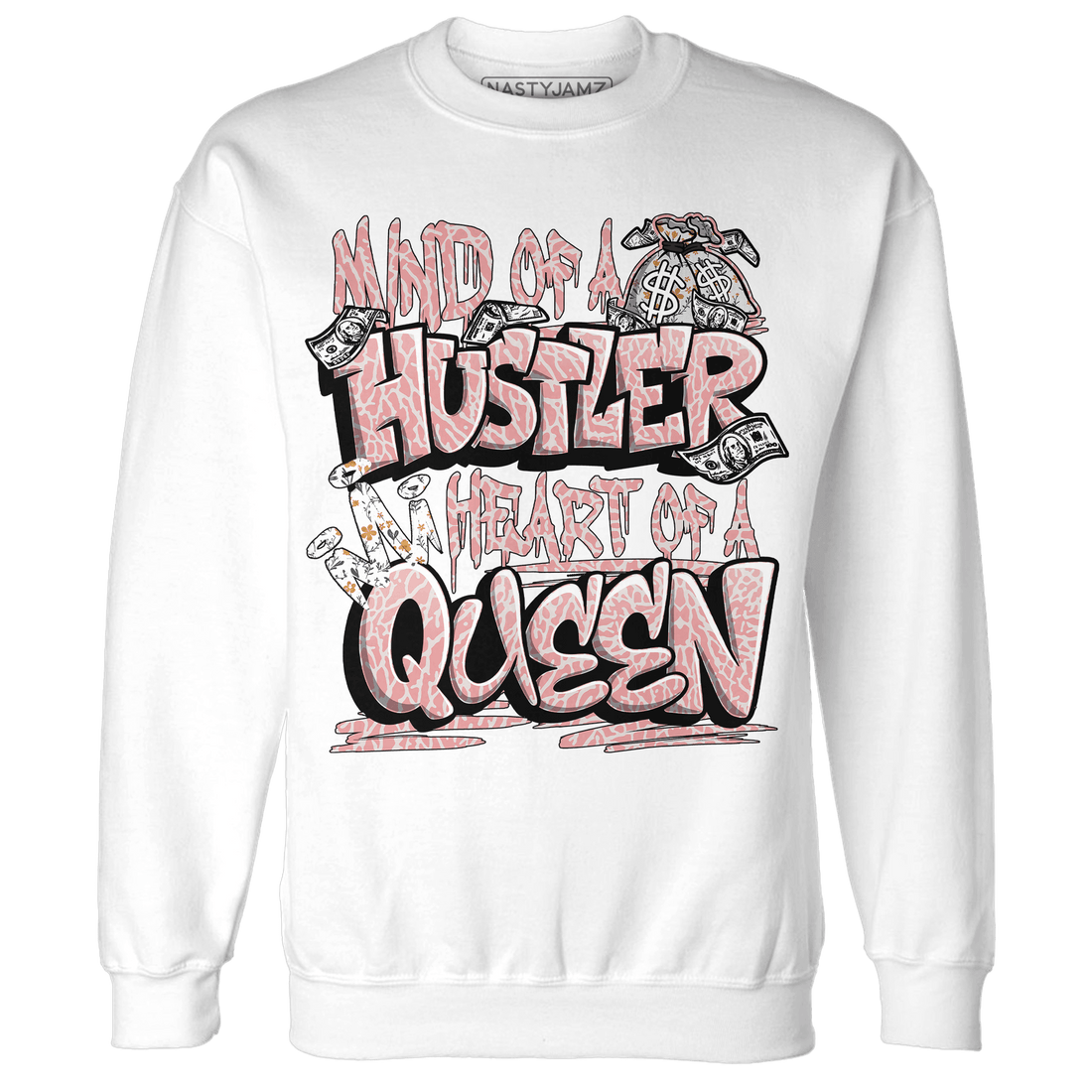 Red Stardust 3s Sweatshirt Match Hustler Heart Queen - NastyJamz