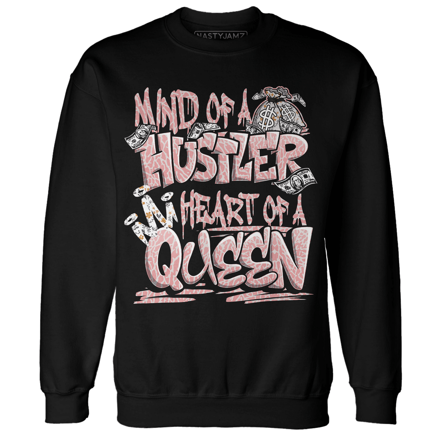 Red Stardust 3s Sweatshirt Match Hustler Heart Queen - NastyJamz