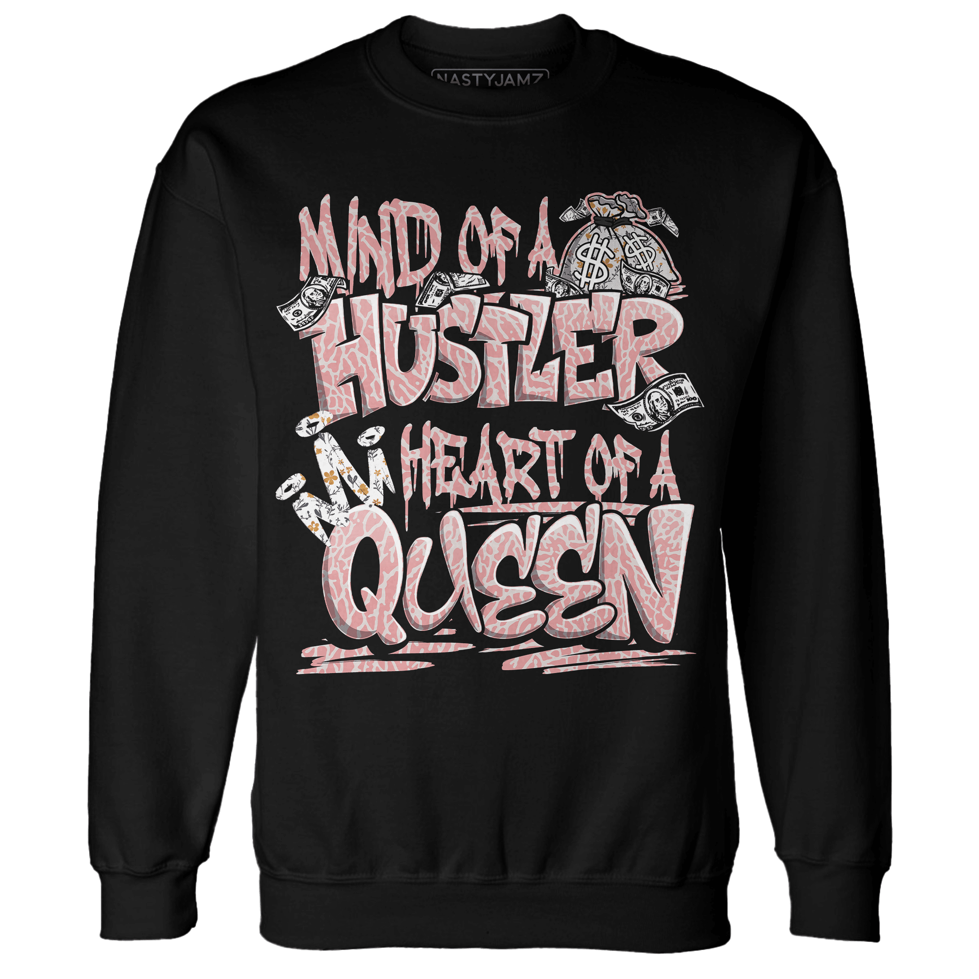Red Stardust 3s Sweatshirt Match Hustler Heart Queen - NastyJamz