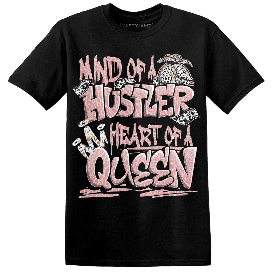Red Stardust 3s T Shirt Match Hustler Heart Queen - NastyJamz