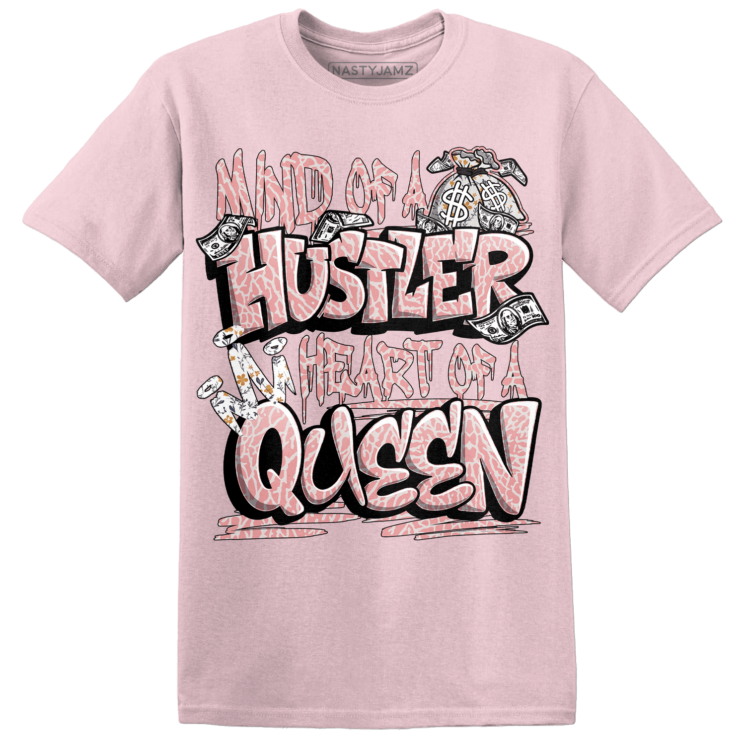 Red Stardust 3s T Shirt Match Hustler Heart Queen - NastyJamz