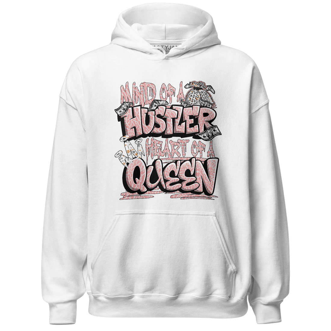 Red Stardust 3s Hoodie Match Hustler Heart Queen - NastyJamz