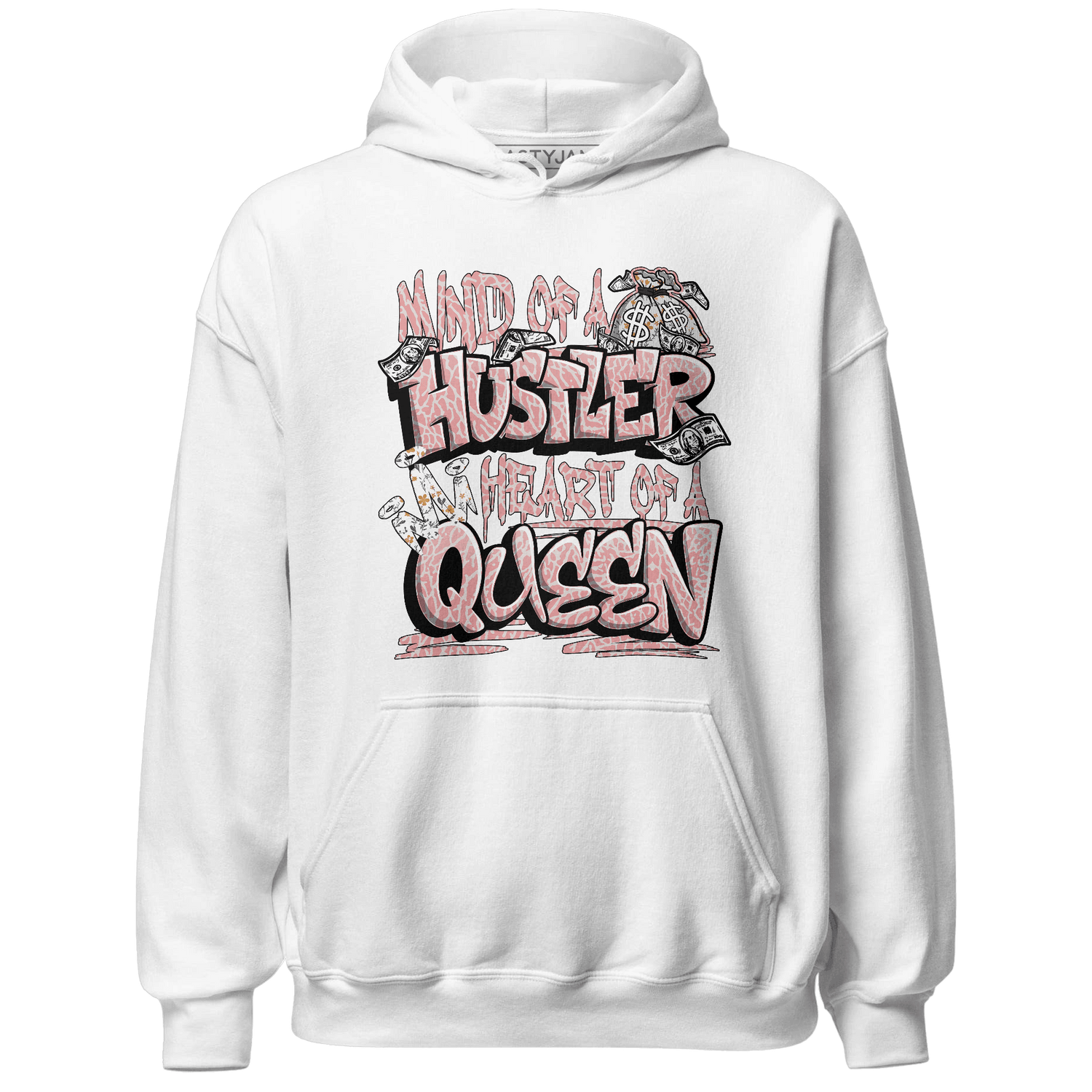 Red Stardust 3s Hoodie Match Hustler Heart Queen - NastyJamz