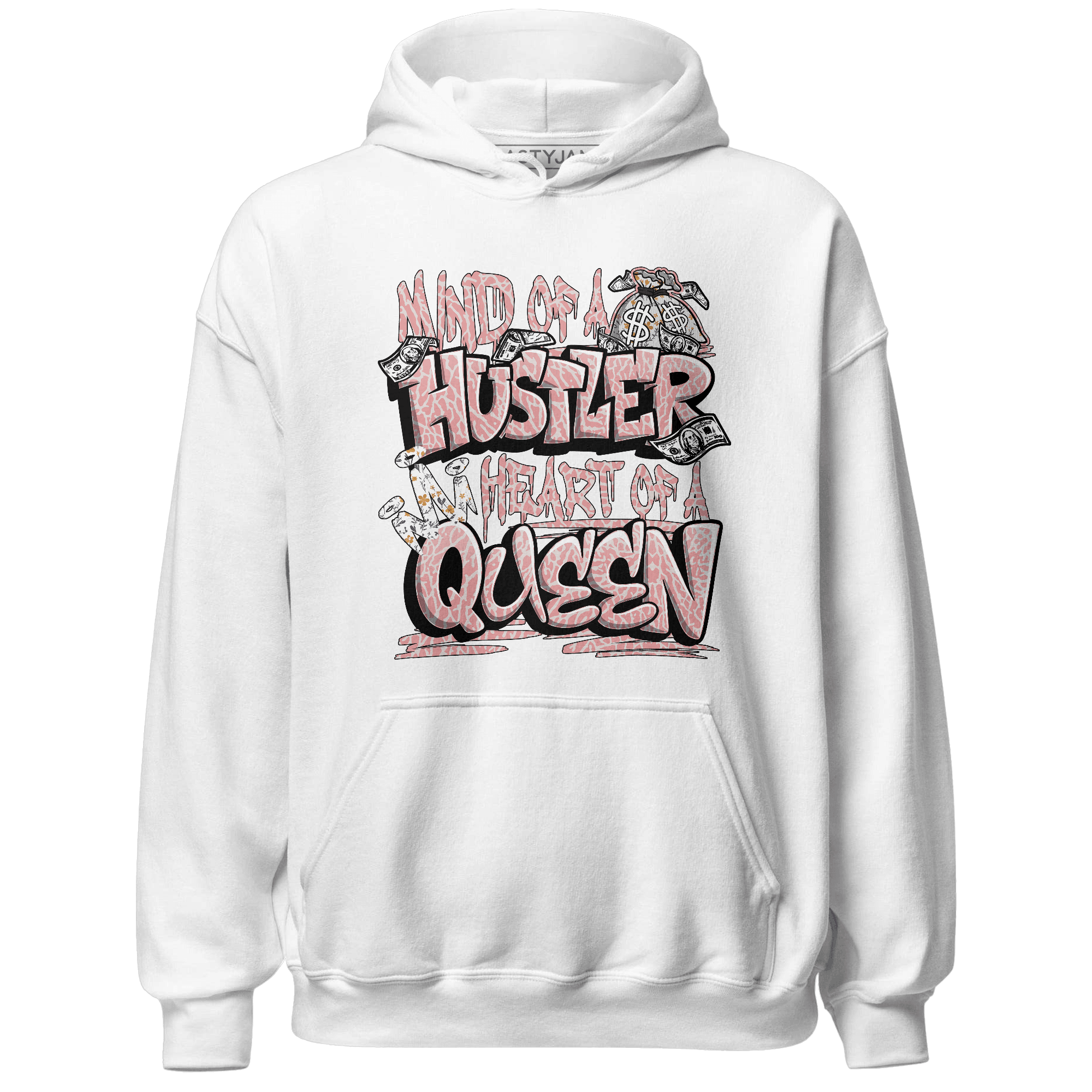 Red Stardust 3s Hoodie Match Hustler Heart Queen - NastyJamz
