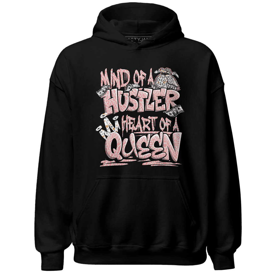 Red Stardust 3s Hoodie Match Hustler Heart Queen - NastyJamz