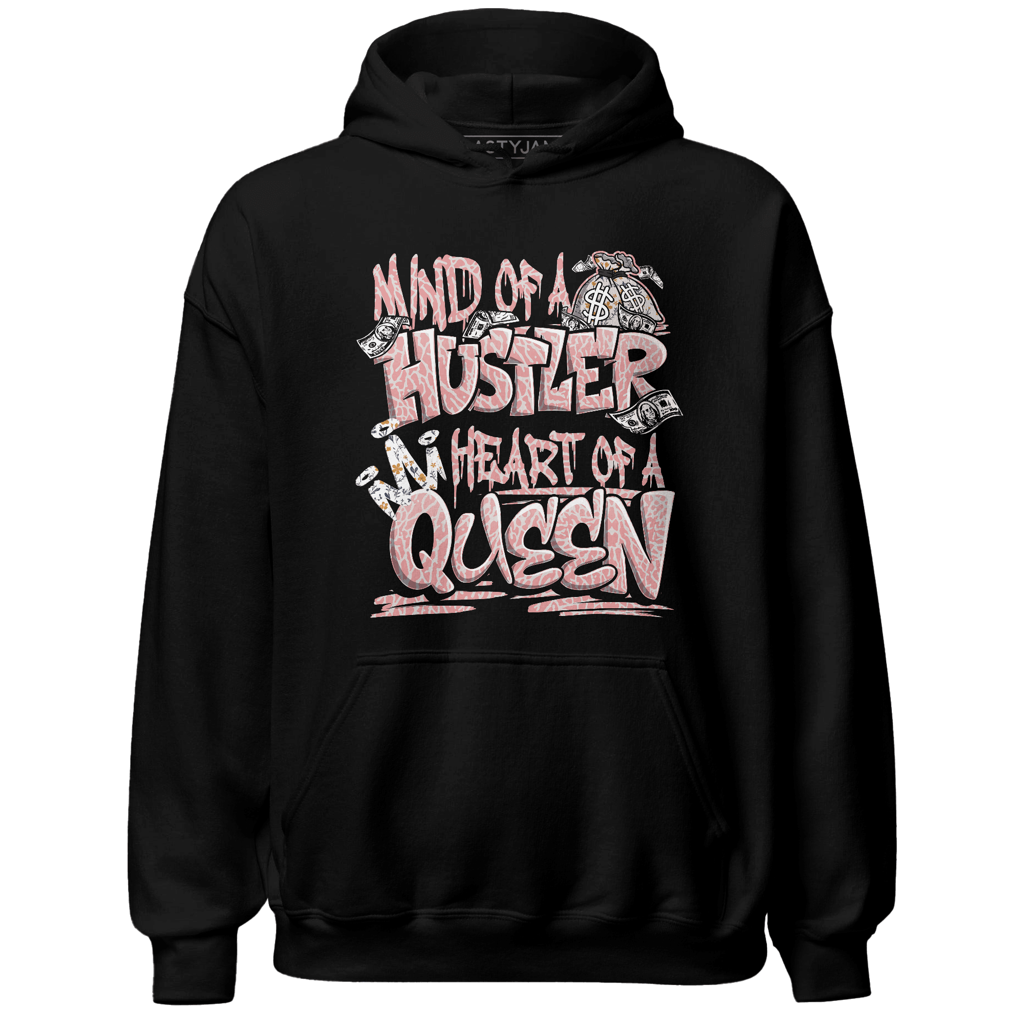Red Stardust 3s Hoodie Match Hustler Heart Queen - NastyJamz