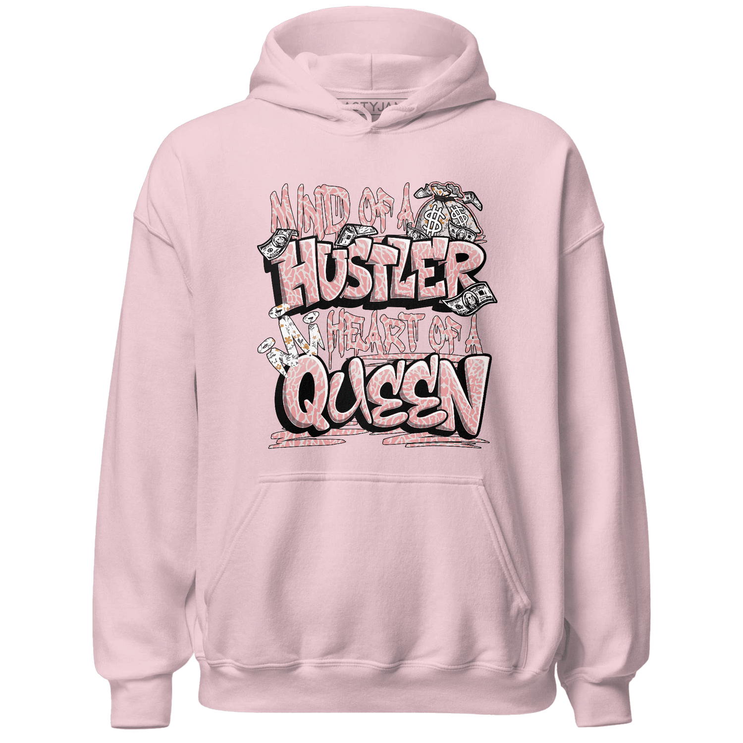 Red Stardust 3s Hoodie Match Hustler Heart Queen - NastyJamz
