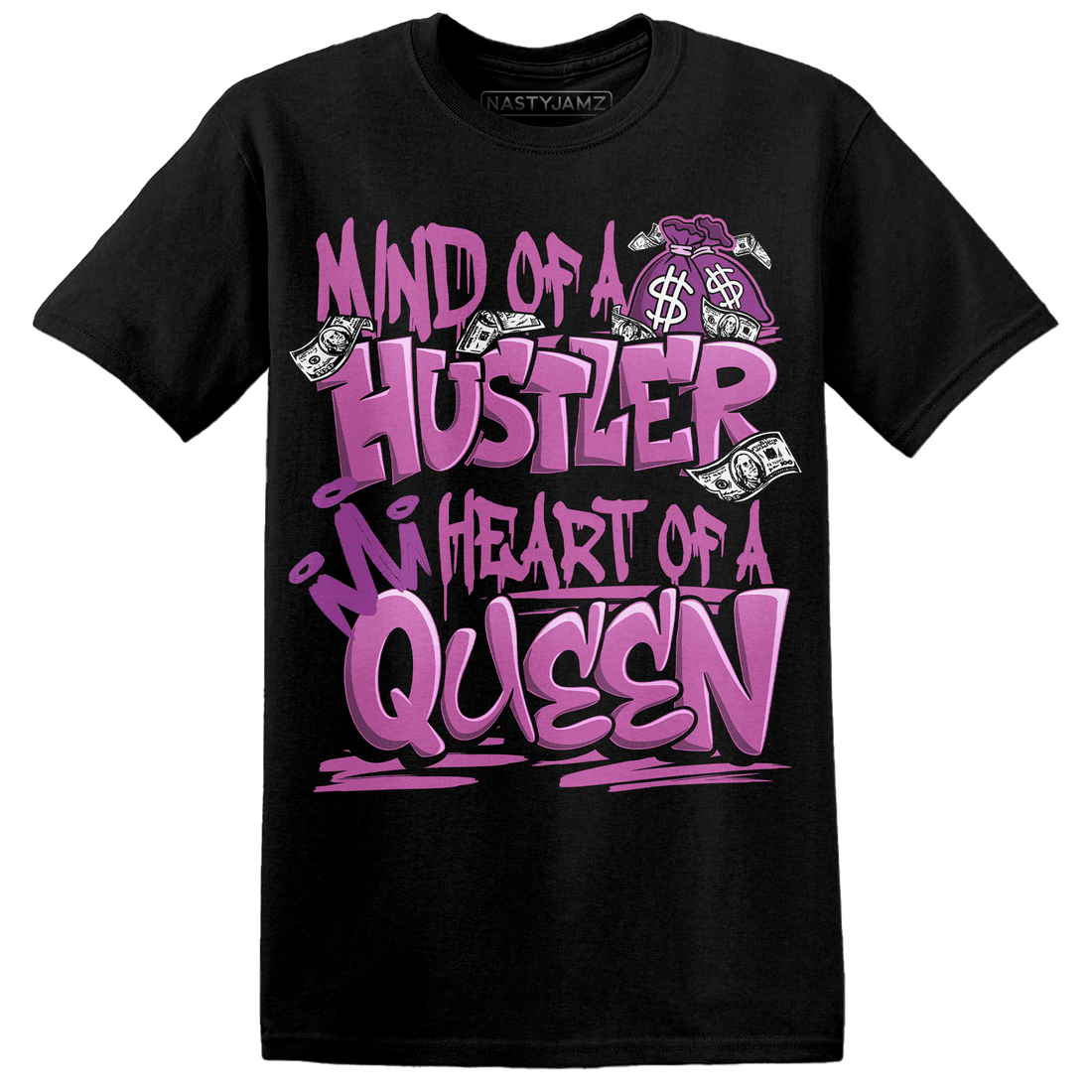 GS Hyper Violet 4s T Shirt Match Hustler Heart Queen - NastyJamz