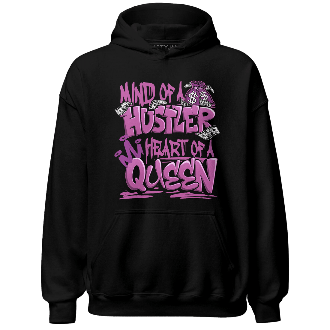 GS Hyper Violet 4s Hoodie Match Hustler Heart Queen - NastyJamz