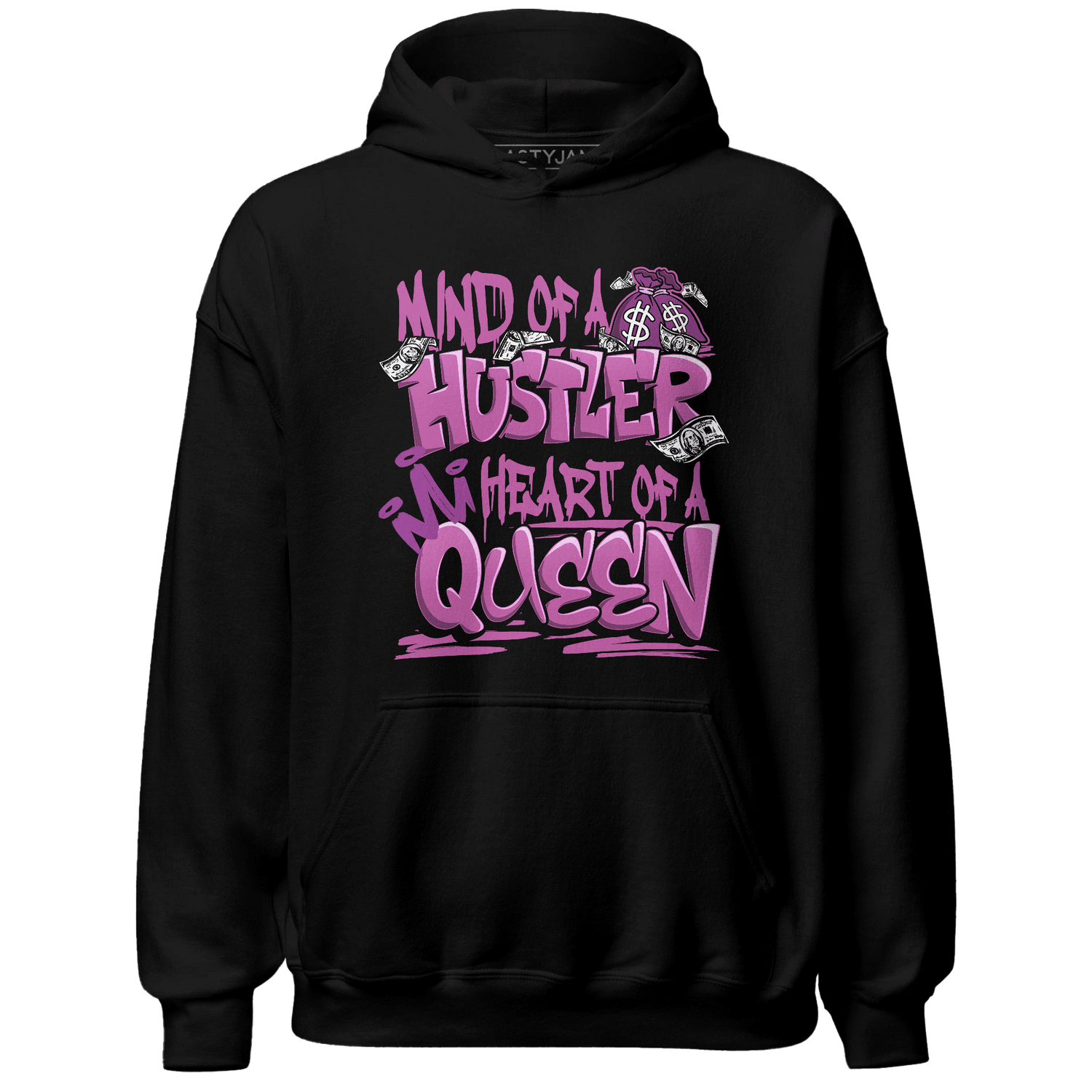 GS Hyper Violet 4s Hoodie Match Hustler Heart Queen - NastyJamz