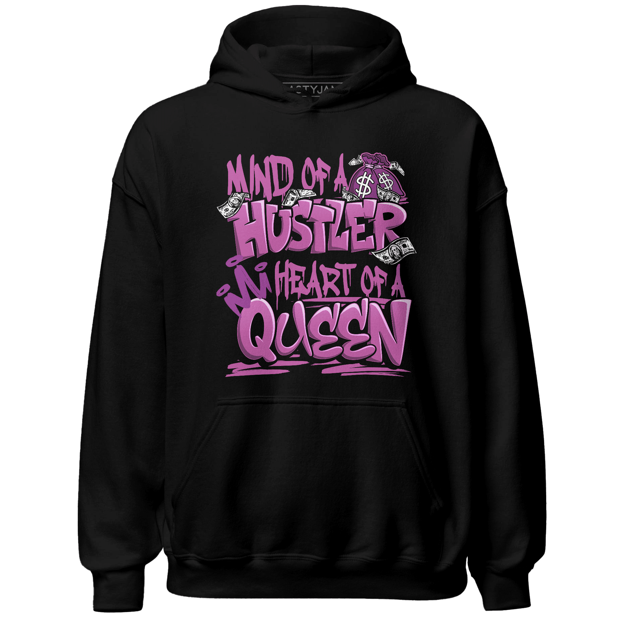 GS Hyper Violet 4s Hoodie Match Hustler Heart Queen - NastyJamz
