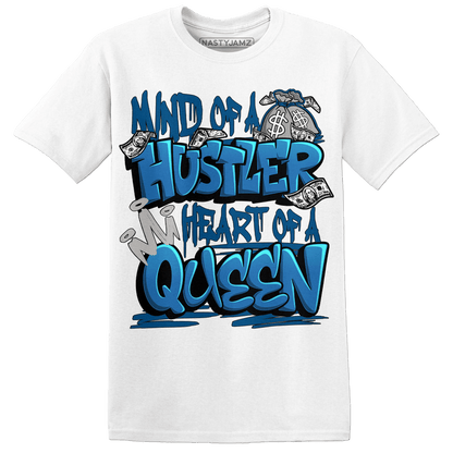 Industrial Blue 4s T Shirt Match Hustler Heart Queen - NastyJamz