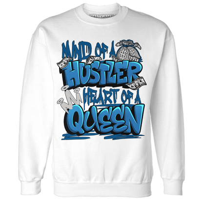 Industrial Blue 4s Sweatshirt Match Hustler Heart Queen - NastyJamz