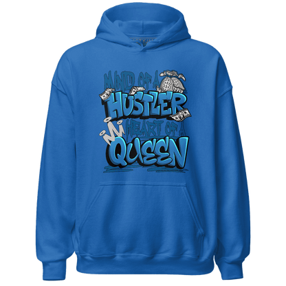 Industrial Blue 4s Hoodie Match Hustler Heart Queen - NastyJamz