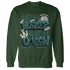 Oxidized Green 4s Sweatshirt Match Hustler Heart Queen - NastyJamz