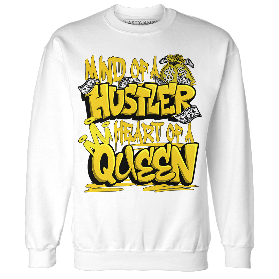 Vivid Sulfur 4s Sweatshirt Match Hustler Heart Queen - NastyJamz